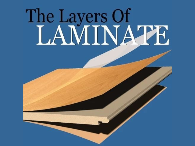 Diagram of the layers of laminate - Lacey's The Carpetmaster in VT